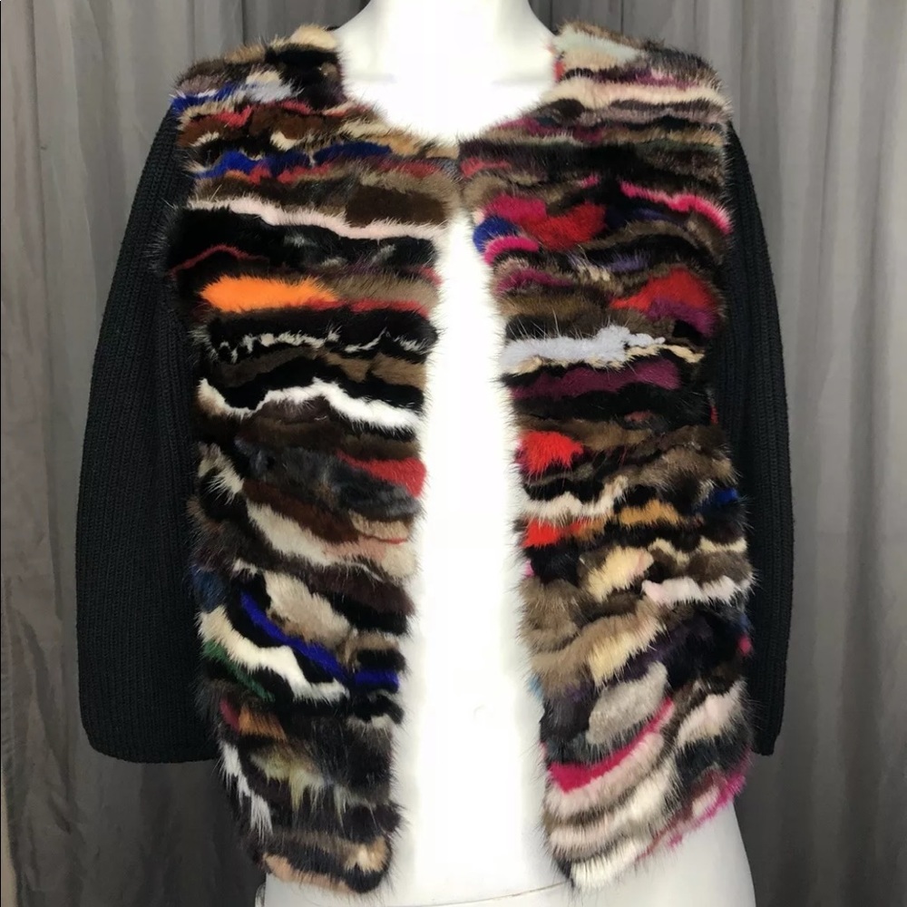 Diane Von Furstenberg Mink Fur Cardigan